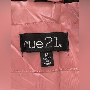pink puffer jacket